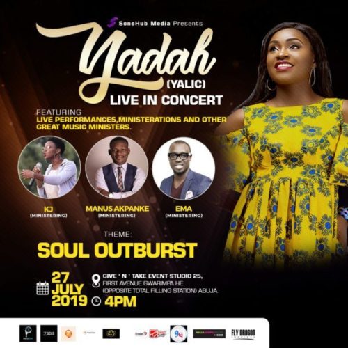 Yadah Sets For Her Live Recording Concert Tagged ‘Soul Outburst’ | 27th July 2019